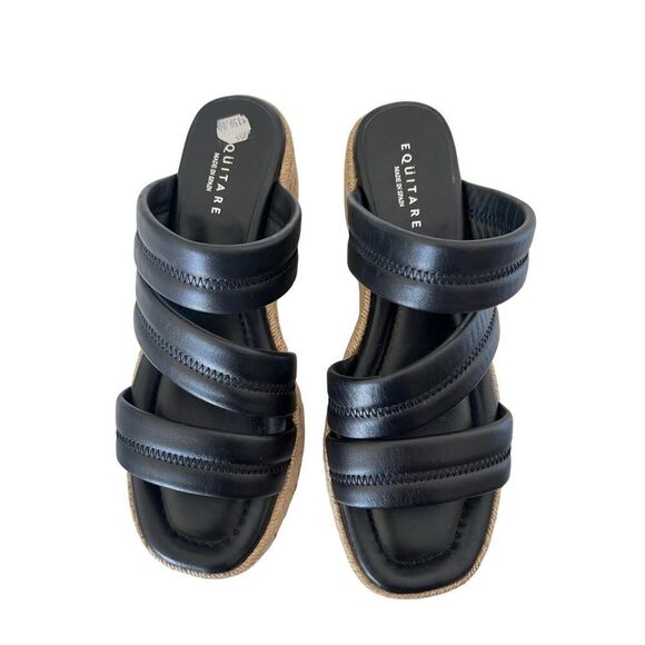 Equitare Leather Espadrilles NWT MSRP $159 Size 9.5 - Picture 5 of 8